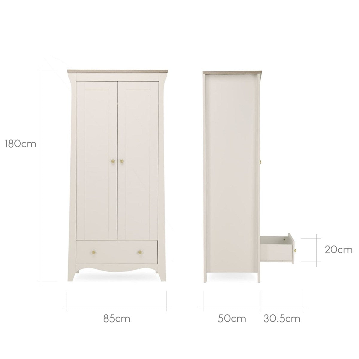 CuddleCo Clara 3 Piece Nursery Furniture Set
