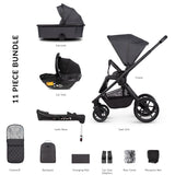 Venicci Tinum Edge 3in1 + Isofix Base Complete Travel System Bundle
