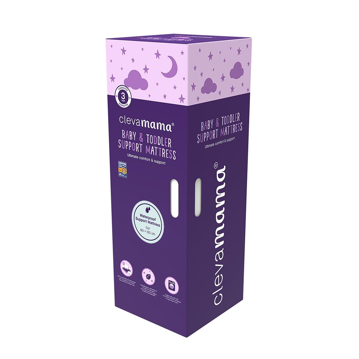 ClevaMama Waterproof Support Cot Mattress