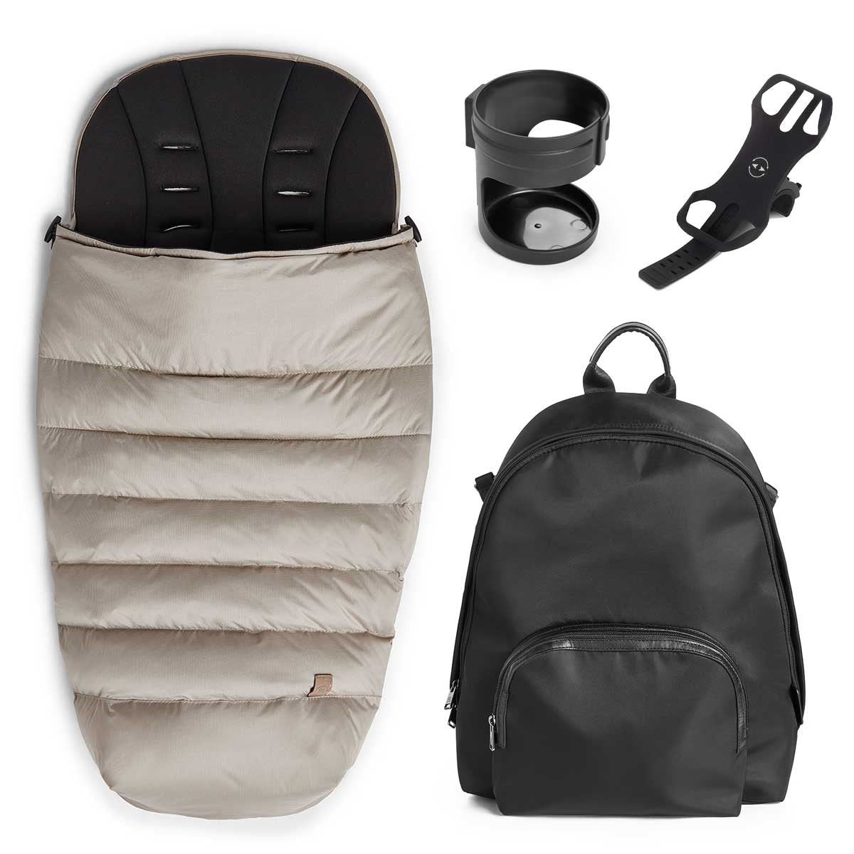 Silver Cross Tide Accessory Pack - Footmuff / Bag / Cup Holder / Phone Holder