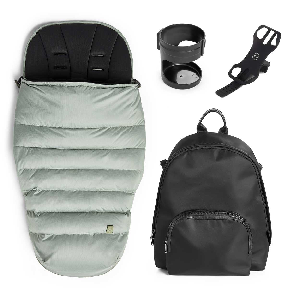 Silver Cross Tide Accessory Pack - Footmuff / Bag / Cup Holder / Phone Holder