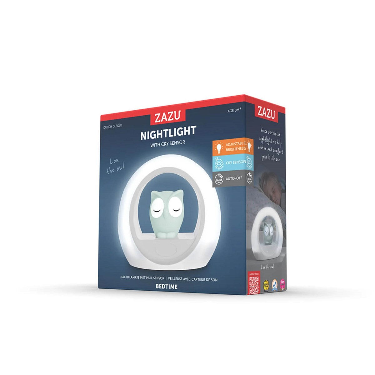 Zazu Lou the Owl – Voice-Activated Nightlight with Cry Sensor