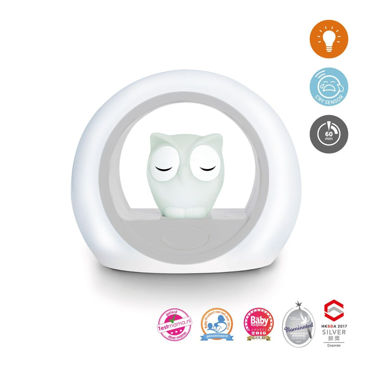 Lou Owl ‚Äì Voice Activated Nightlight Cry Sensor