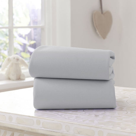 Clair De Lune 2 Pack Fitted Cotton Moses Basket Sheets