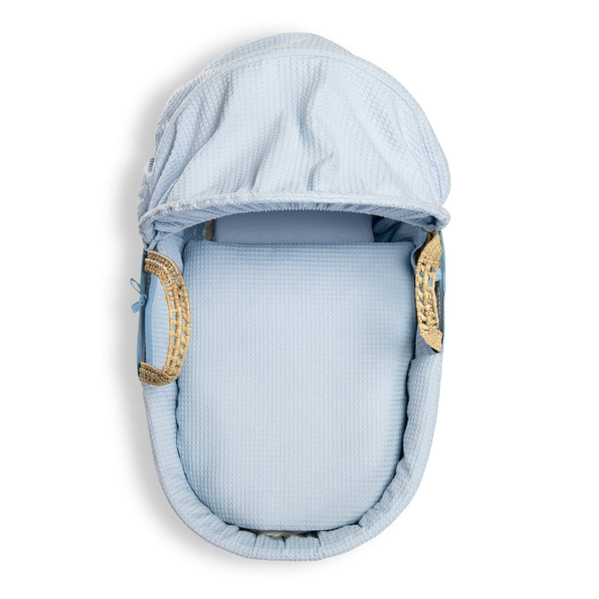 Clair De Lune Waffle Palm Moses Basket