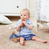 Peter Rabbit Wooden Ring Rattle Baby Toy From Birth