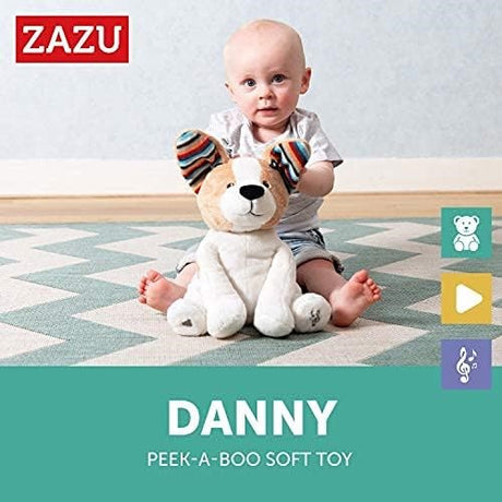 Zazu Danny The Dog – Peek-a-Boo Interactive Soft Toy
