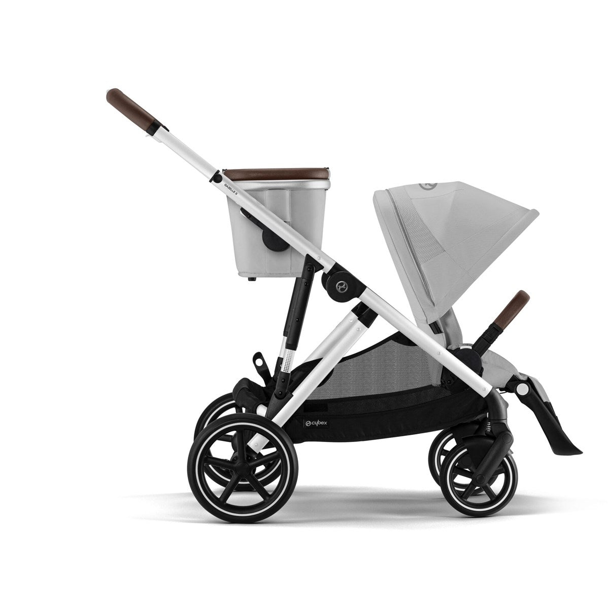 Cybex Gazelle S Single to Double Pram, Lava Grey