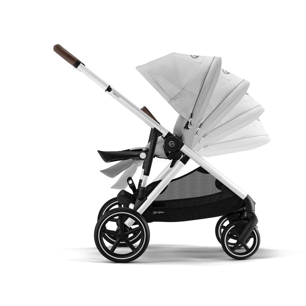 Cybex Gazelle S Single to Double Pram, Lava Grey