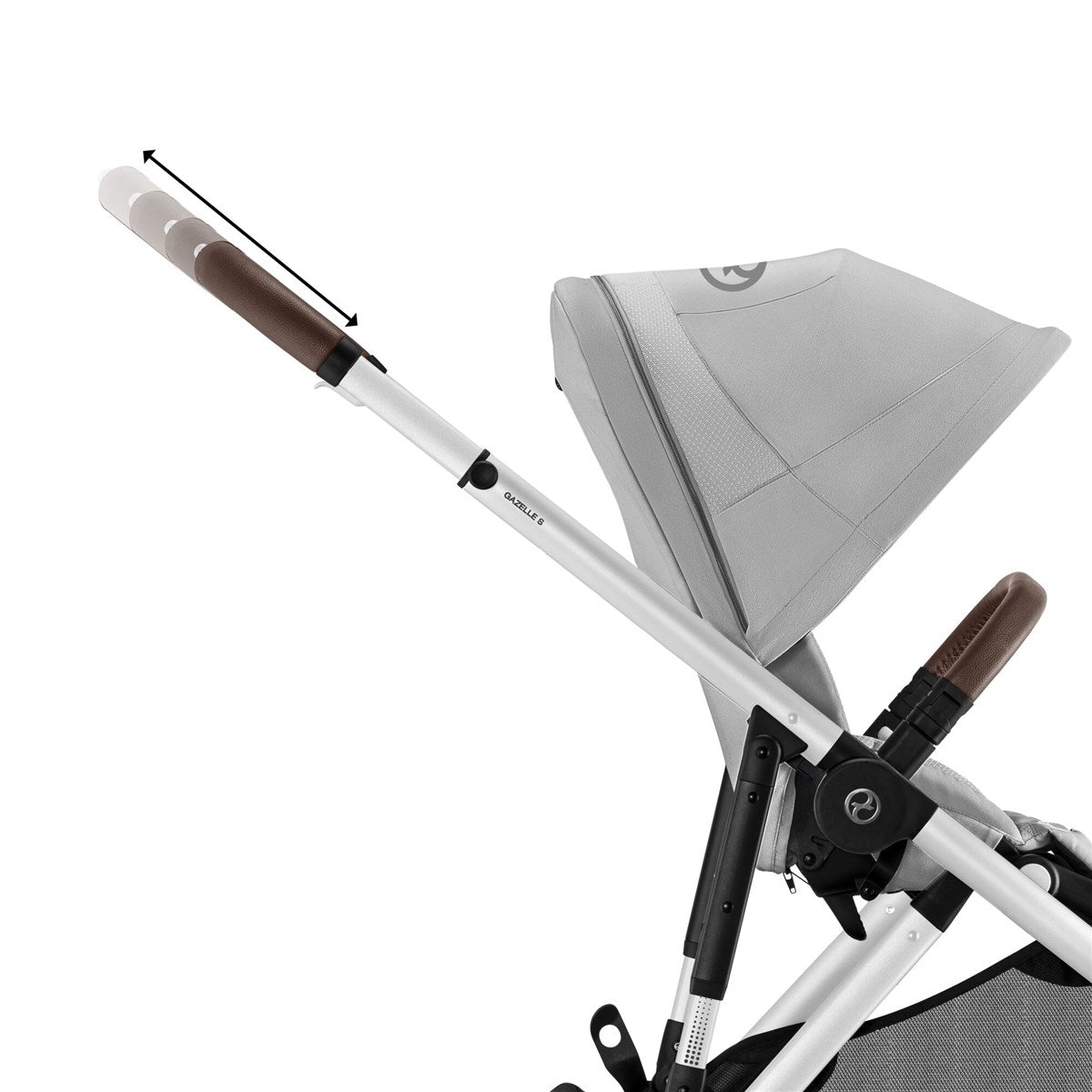 Cybex Gazelle S Single to Double Pram, Lava Grey