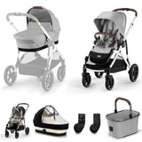 Cybex Gazelle S Single to Double Pram, Lava Grey