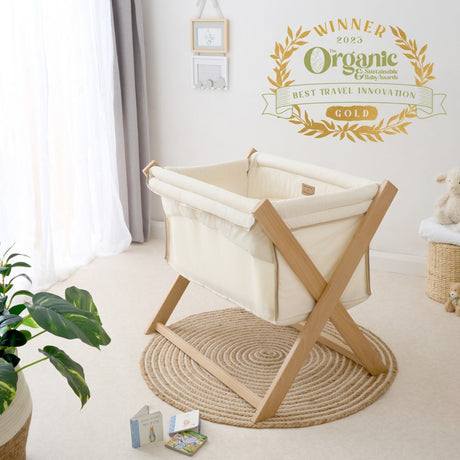 Clair De Lune Organic Folding Crib