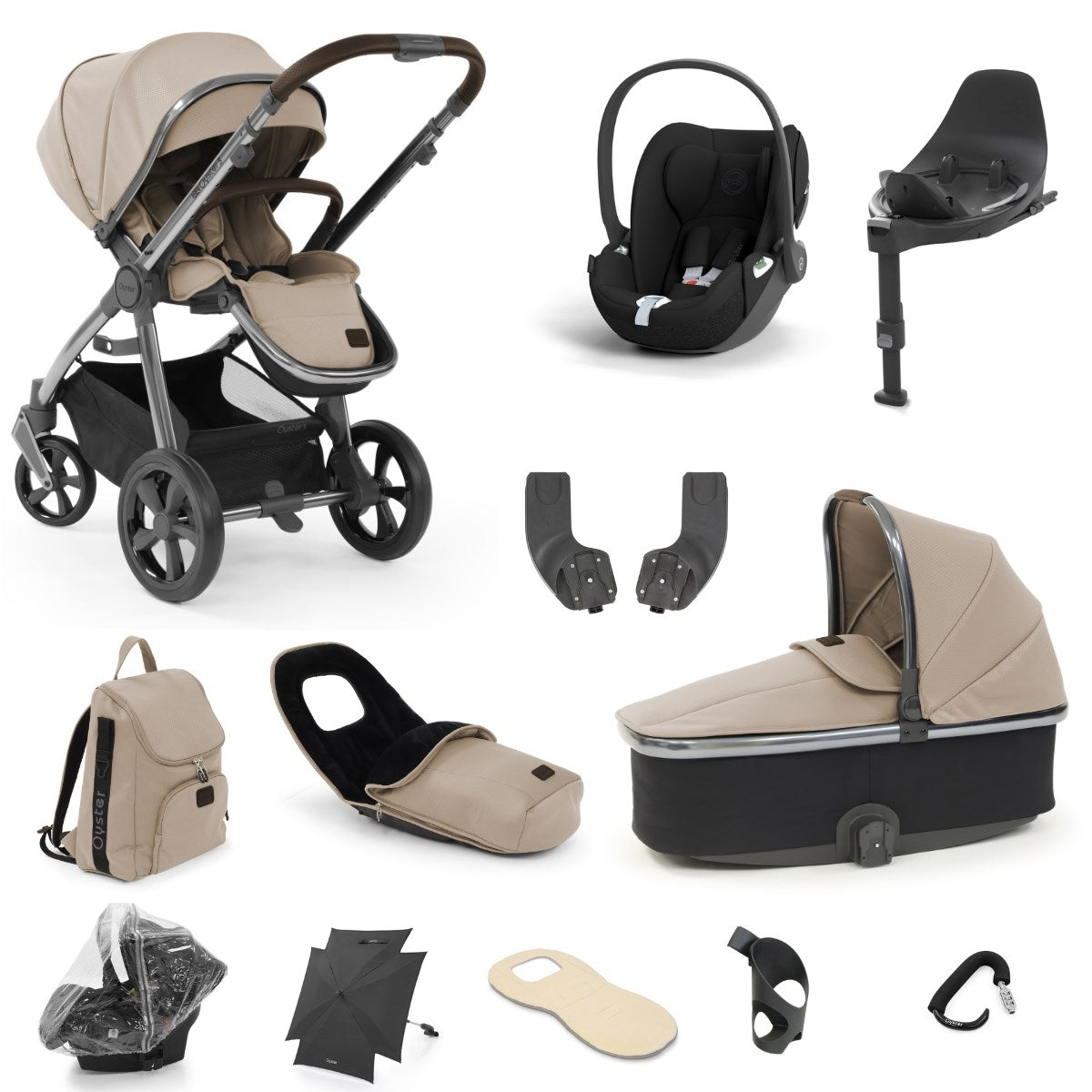 BabyStyle Oyster 3 Ultimate Bundle with Cloud T, Butterscotch