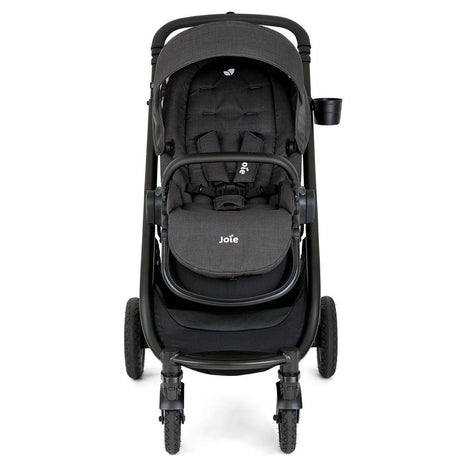 Joie Versatrax On The Go Travel System With Rotating Car Seat Bundle, Shale