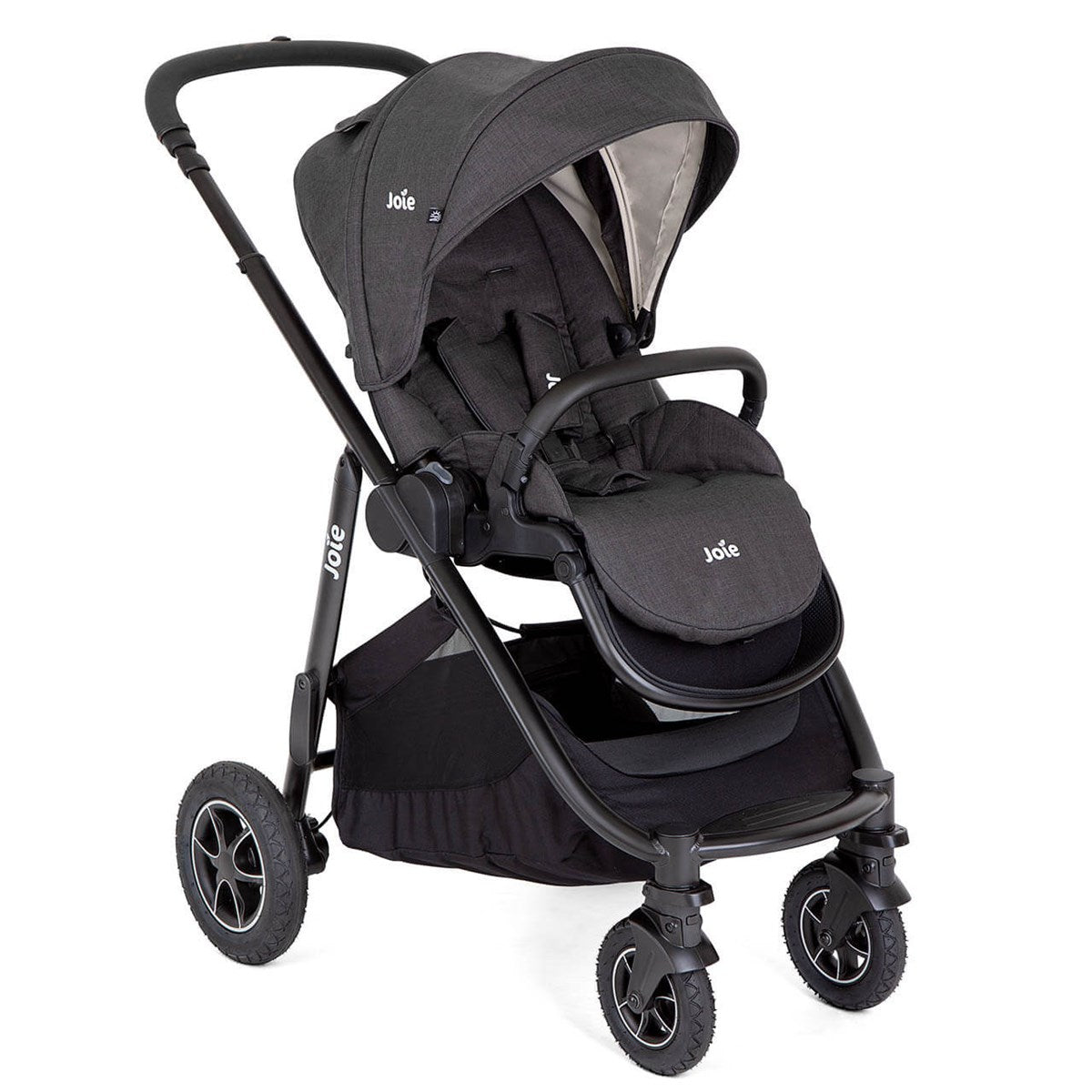 Joie Versatrax On The Go Travel System With Rotating Car Seat Bundle, Shale