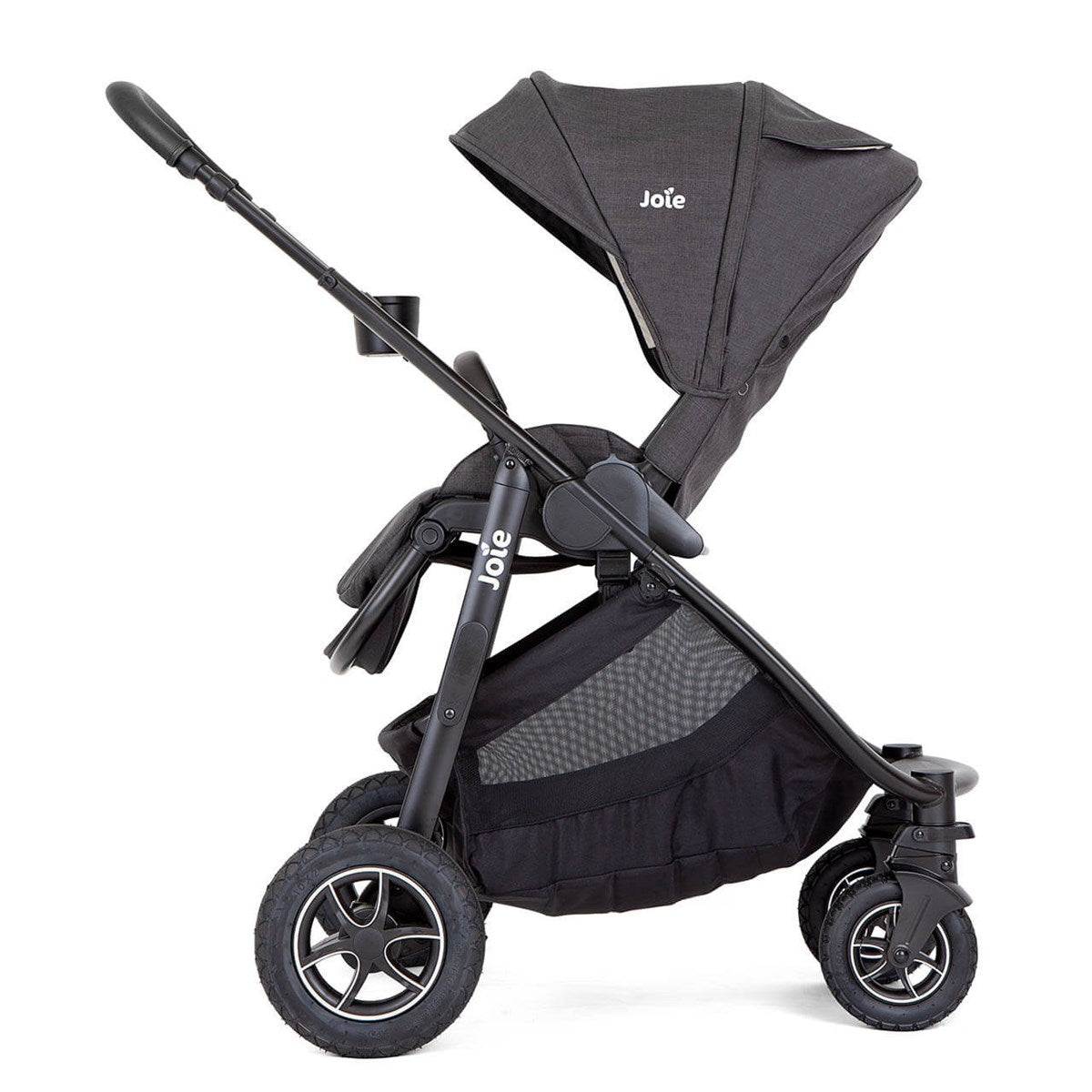 Joie Versatrax On The Go Travel System With Rotating Car Seat Bundle, Shale