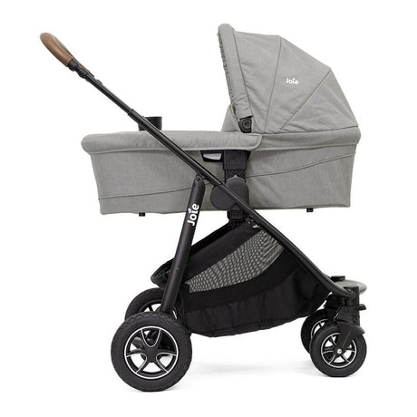 Joie Versatrax On The Go Travel System With Rotating Car Seat Bundle, Pebble