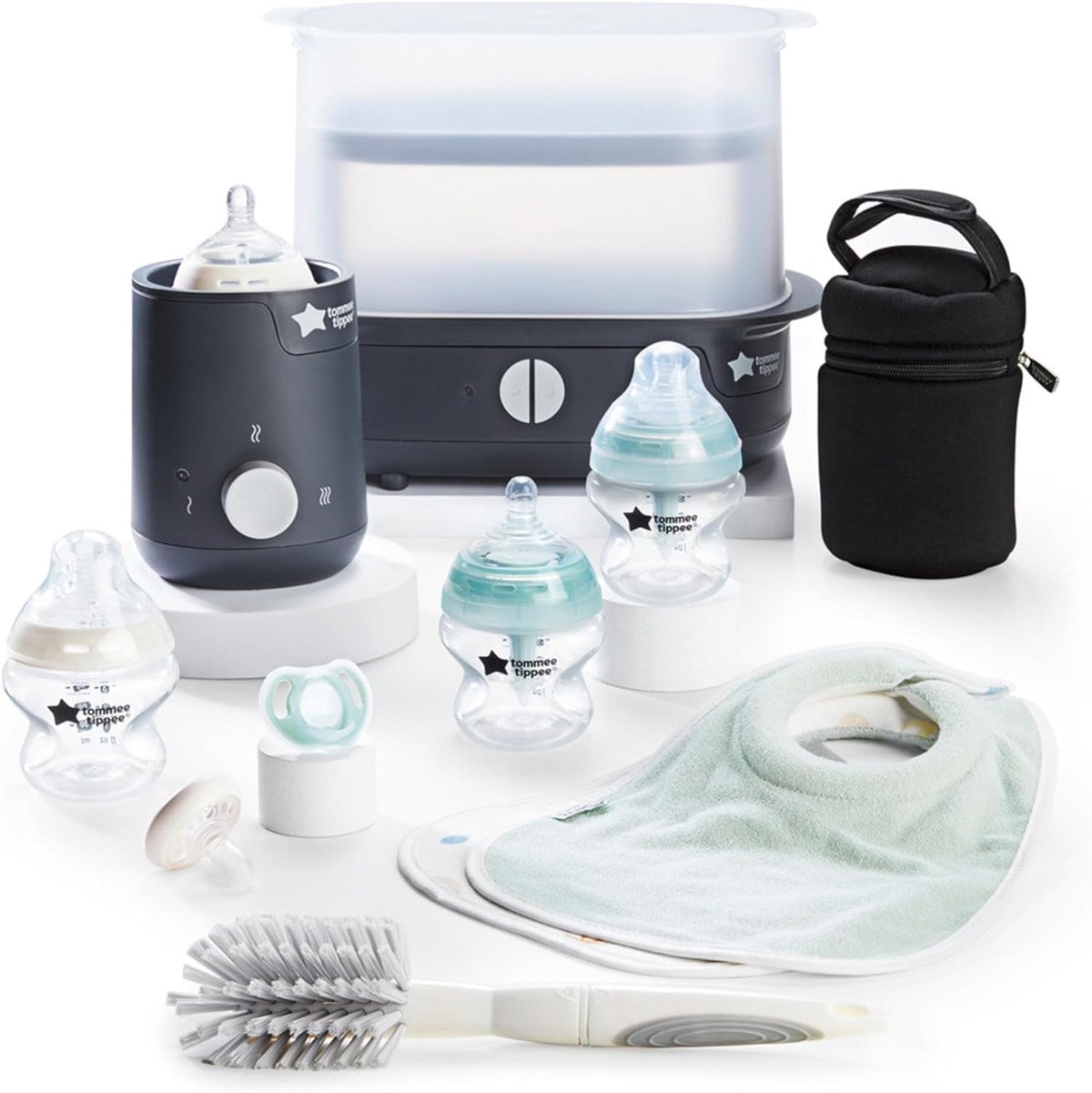 Tommee Tippee Closer To Nature 12pc Complete Feeding Kit, Black