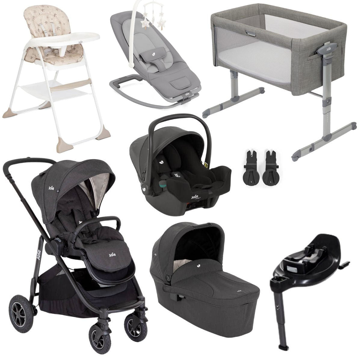 Joie Versatrax On the Go Encore 7-Piece Travel System & Nursery Bundle