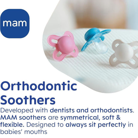 MAM Pure Night 2-6M Soother 2pk - Boy