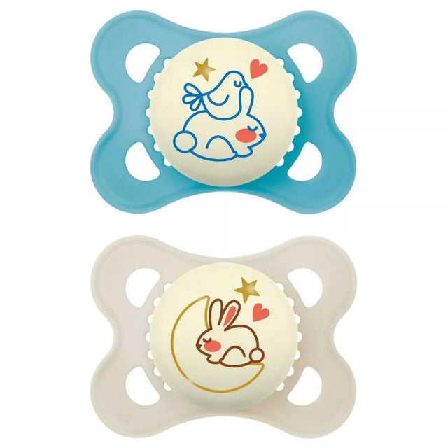 MAM Pure Night 6+M Soother 2pk - Boy