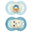 MAM Pure Night 16+M Soother 2pk - Boy