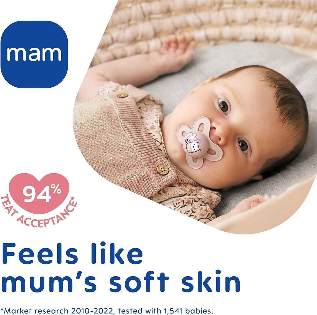 MAM Pure Night 16+M Soother 2pk - Girl