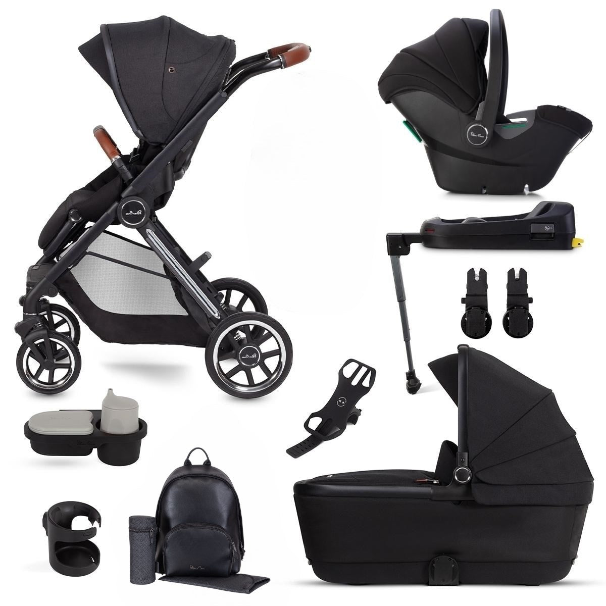 Silver Cross Reef + First Bed Folding Carrycot & Dream i-Size Ultimate Pack Bundle