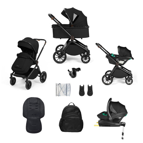 Ickle Bubba Altima Stratus Travel System with Isofix Base, Black