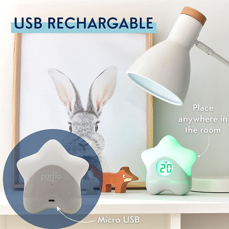 PurFlo Starlight Colour Changing Room Thermometer