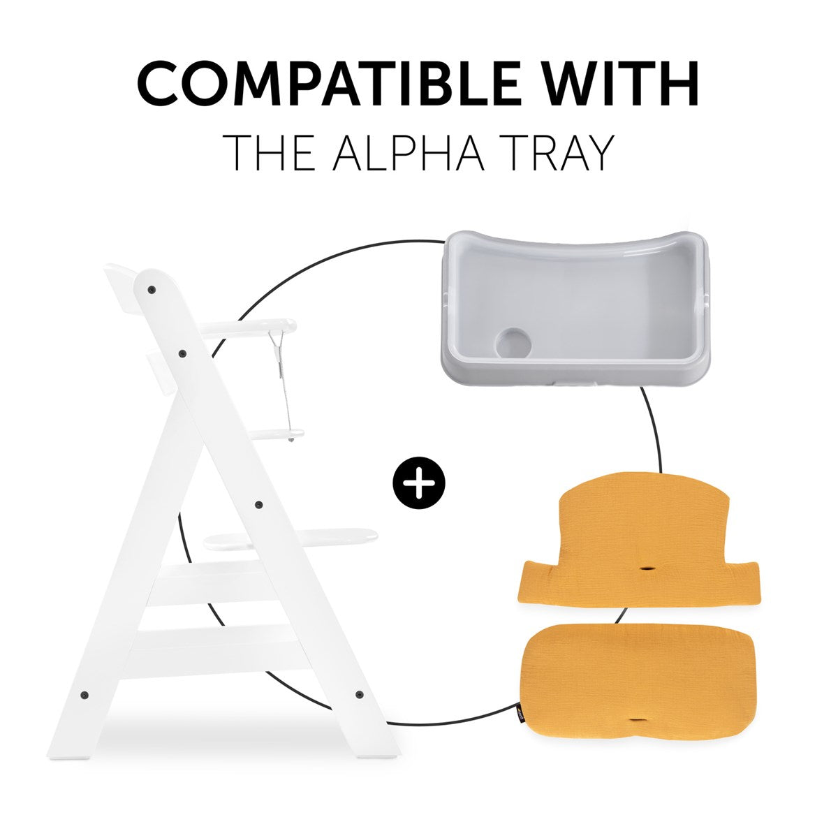 Hauck Alpha Highchair Pad Seat Cushion