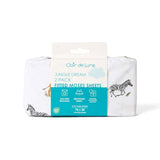 Clair De Lune 2 Pack Fitted Jungle Dream Moses Basket Sheets