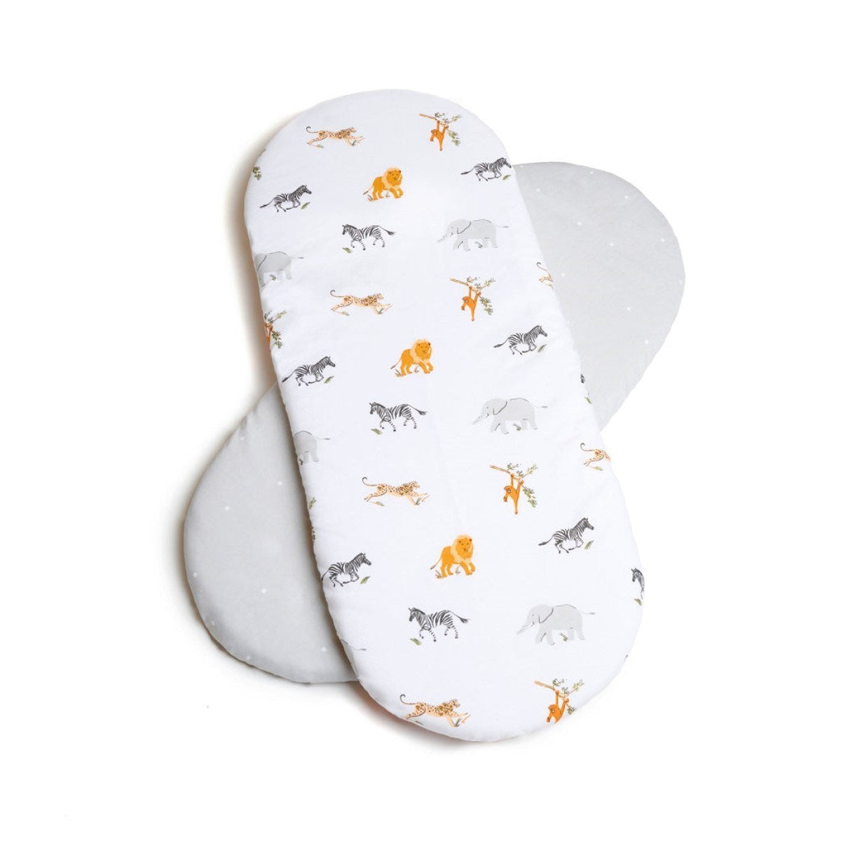 Clair De Lune 2 Pack Fitted Jungle Dream Moses Basket Sheets