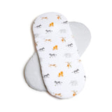 Clair De Lune 2 Pack Fitted Jungle Dream Moses Basket Sheets