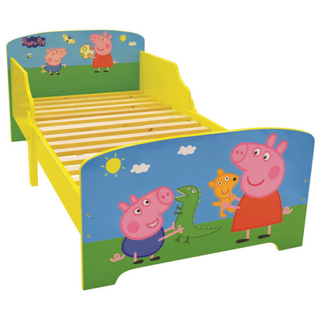 BabyLo Peppa Pig Licensed Wooden Junior Toddler Bed