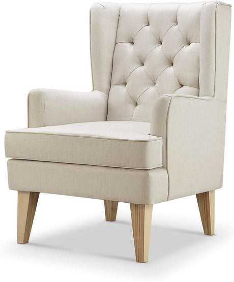 BabyLo Soothe Easy Nursing Chair & Rocker with Stool, Natural