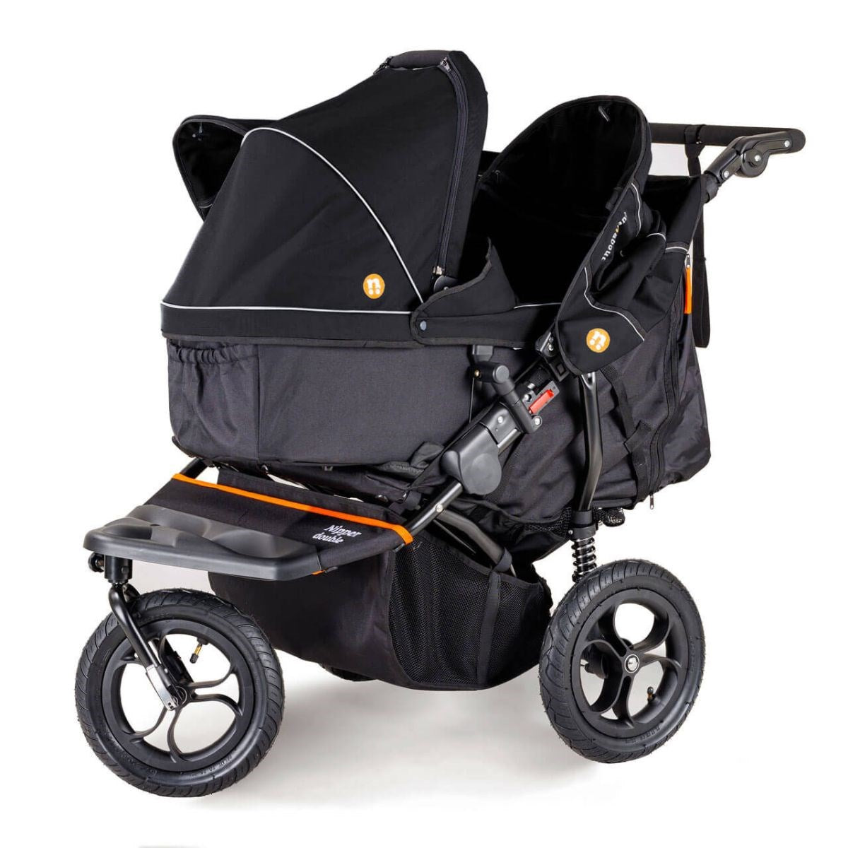 Out 'n' About Nipper Double V5 Newborn And Toddler Starter Bundle, Summit Black