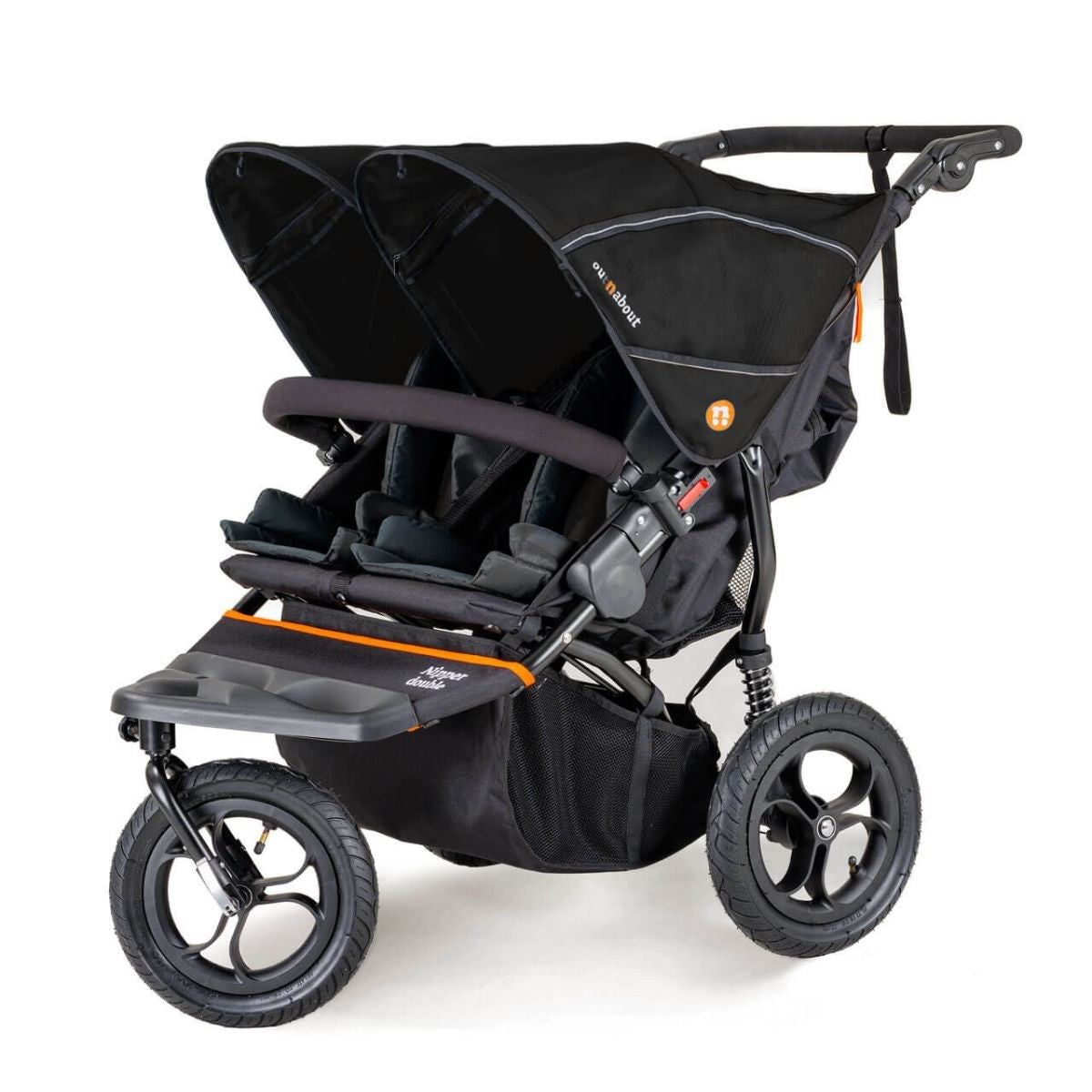 Out 'n' About Nipper Double V5 Newborn And Toddler Starter Bundle, Summit Black