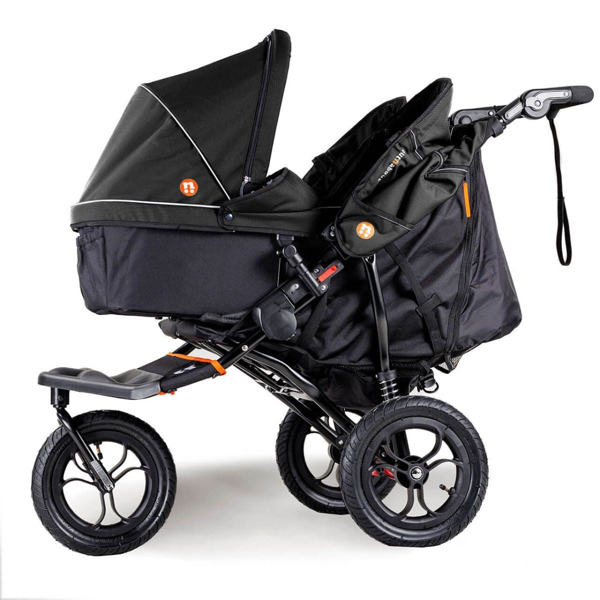 Out 'n' About Nipper Double V5 Newborn And Toddler Starter Bundle, Summit Black