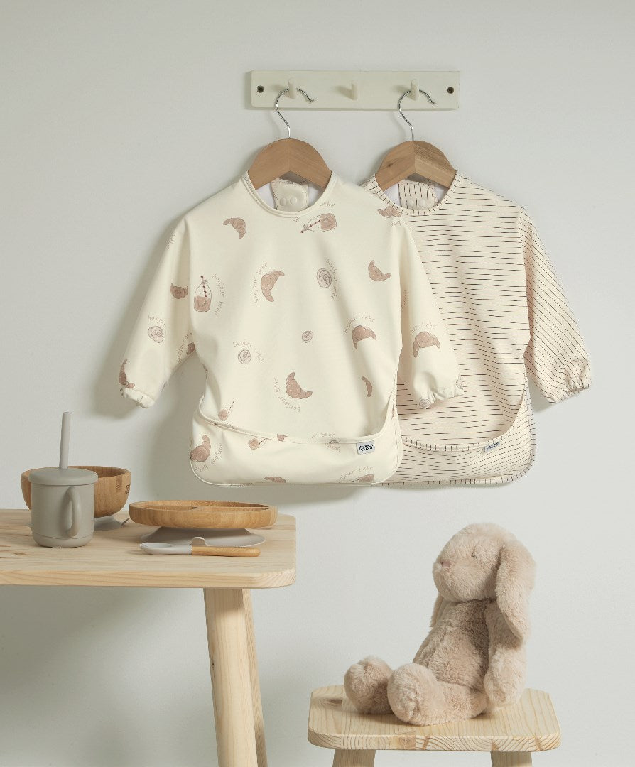 Mamas & Papas 2pk Long Sleeve Messy Bib