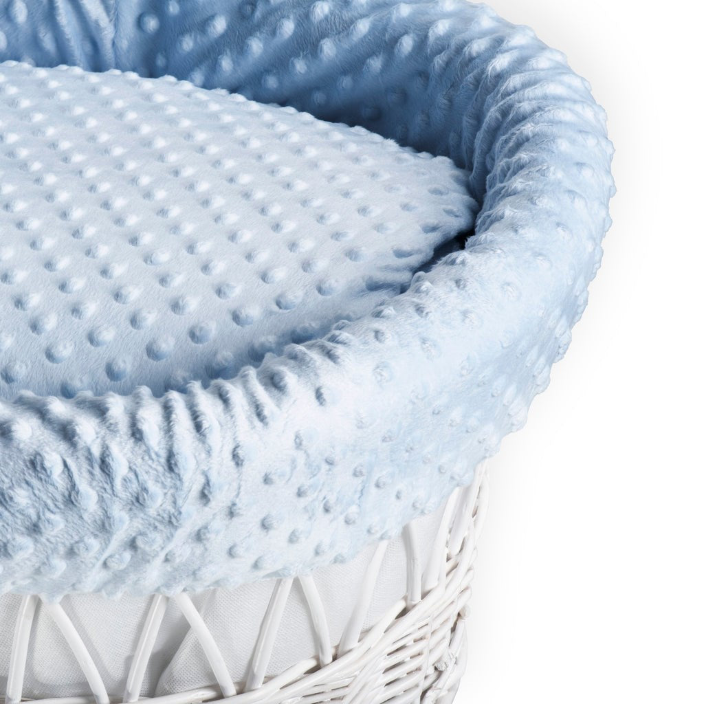 Clair De Lune White Wicker Moses Basket