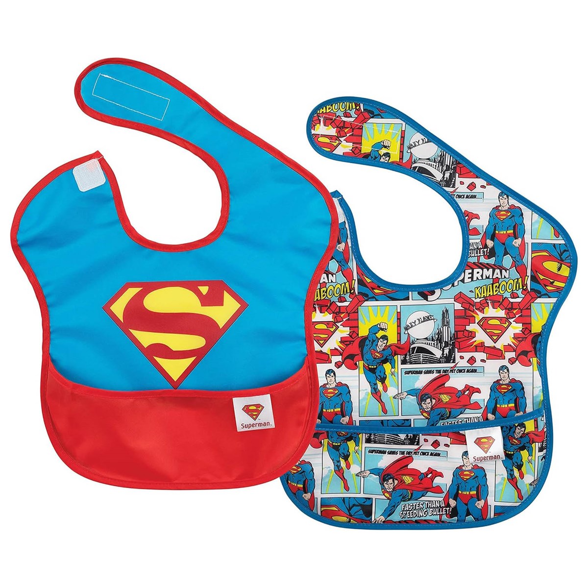 SuperBib 2 Pack Superman Design