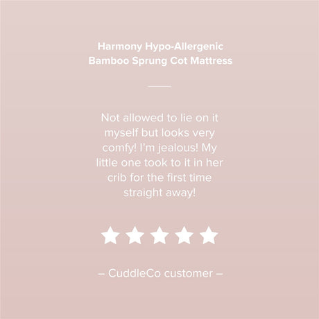 CuddleCo Harmony Hypo Allergenic Bamboo Sprung Mattress
