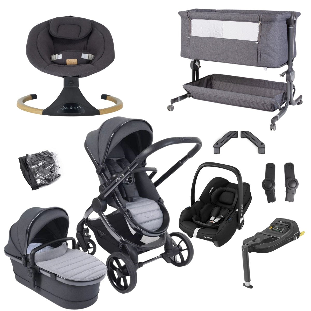 iCandy Peach 7 Premium Travel System & Starter Nursery Bundle, Truffle