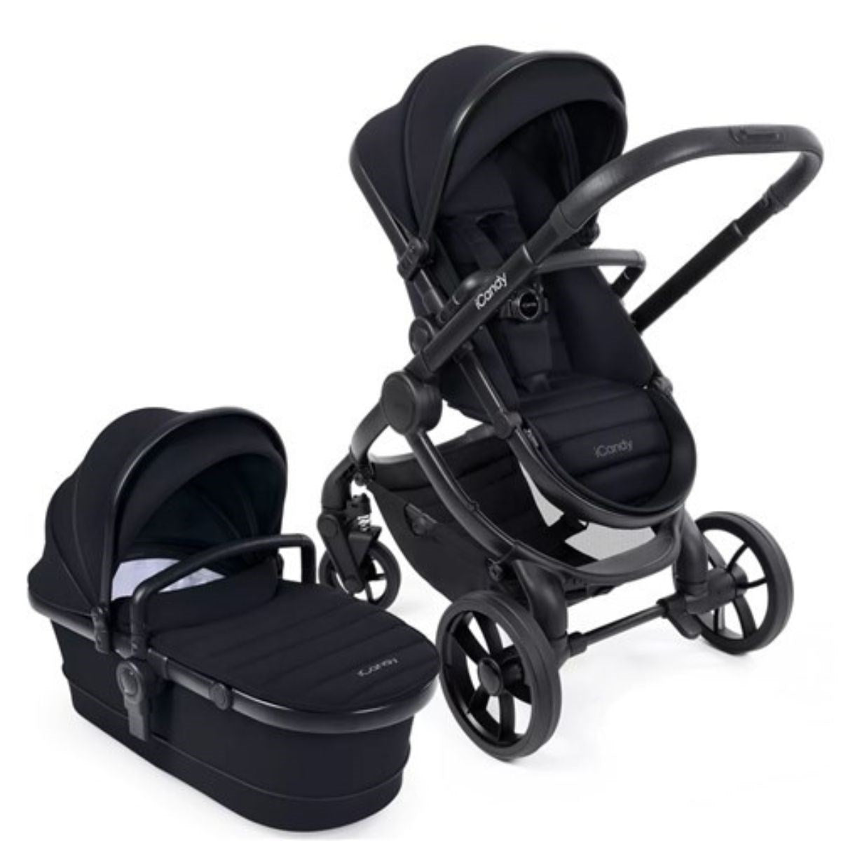 iCandy Peach 7 Premium Travel System & Starter Nursery Bundle, Black