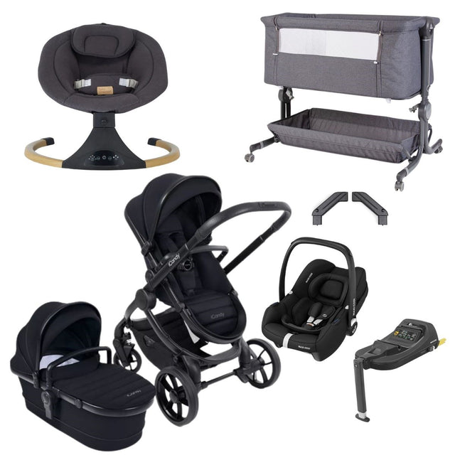 iCandy Peach 7 Premium Travel System & Starter Nursery Bundle, Black