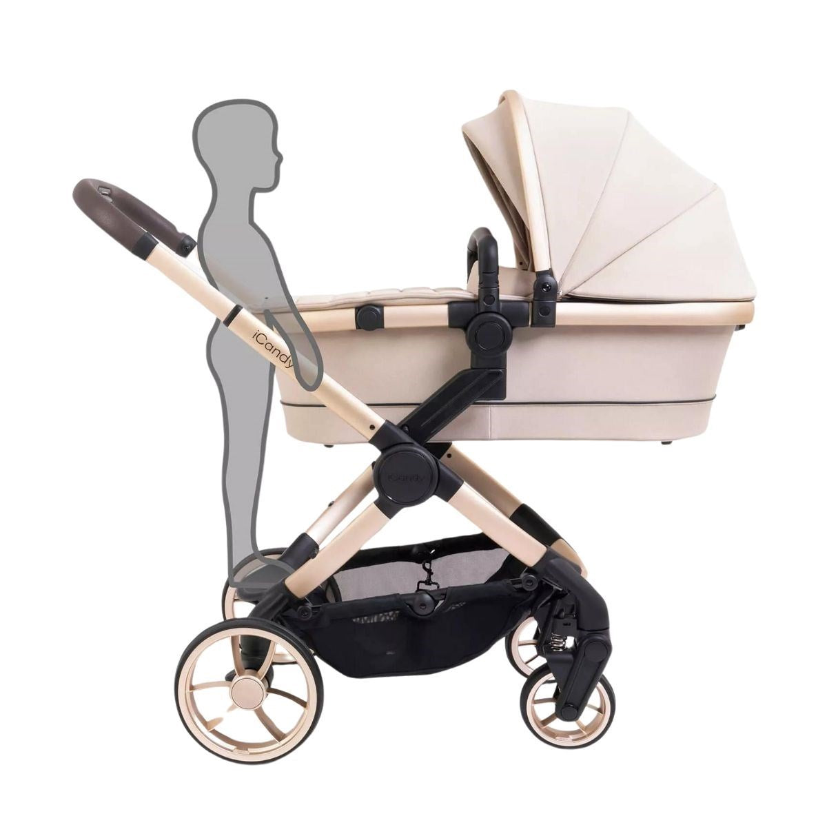iCandy Peach 7 Premium Travel System & Starter Nursery Bundle, Biscotti