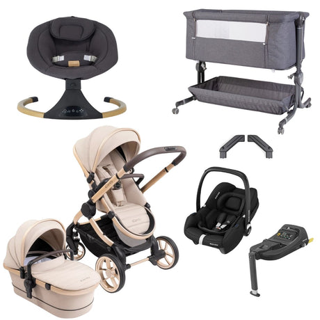 iCandy Peach 7 Premium Travel System & Starter Nursery Bundle, Biscotti