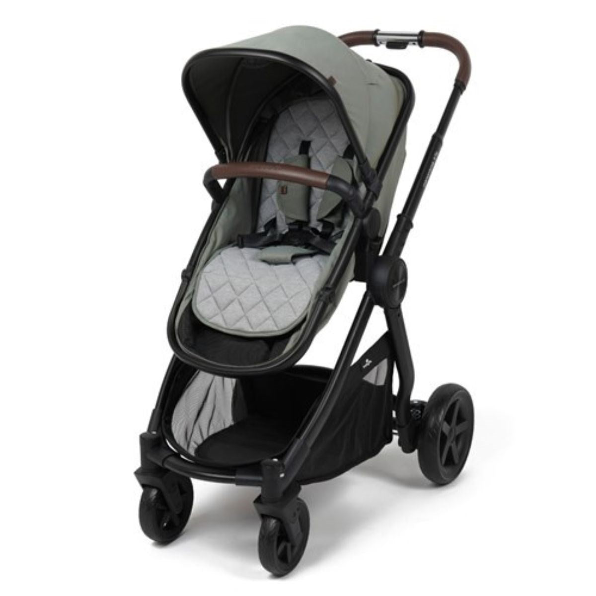 BabyLo Panorama XTi Premium Travel System & Starter Nursery Bundle including Isofix Base 3, Fern Green