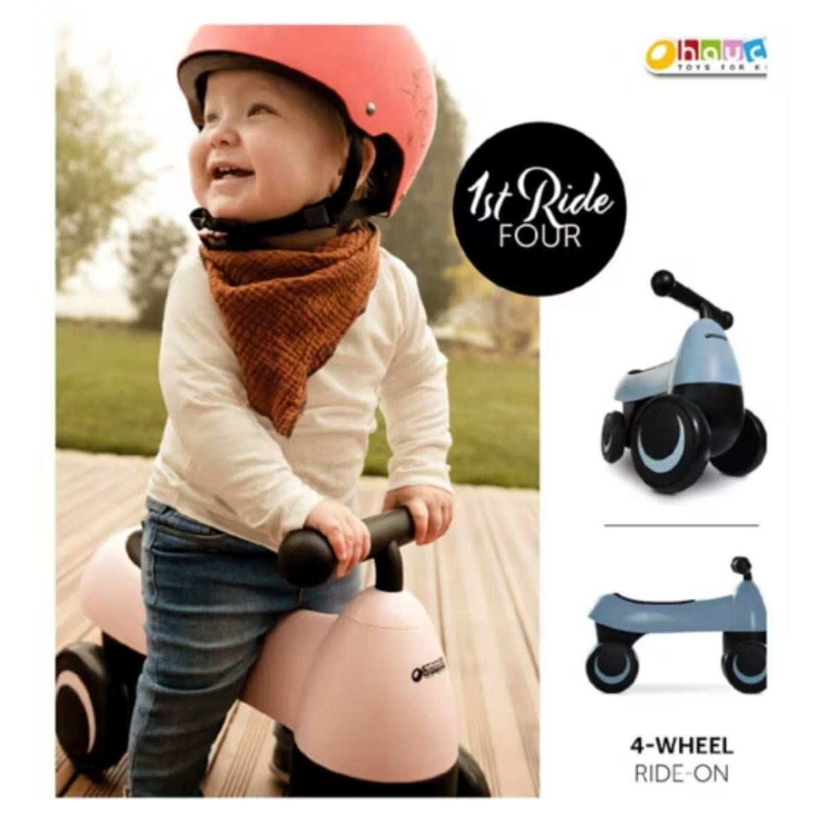 Hauck 1st Ride Four Ergonomic Ride-On Toy